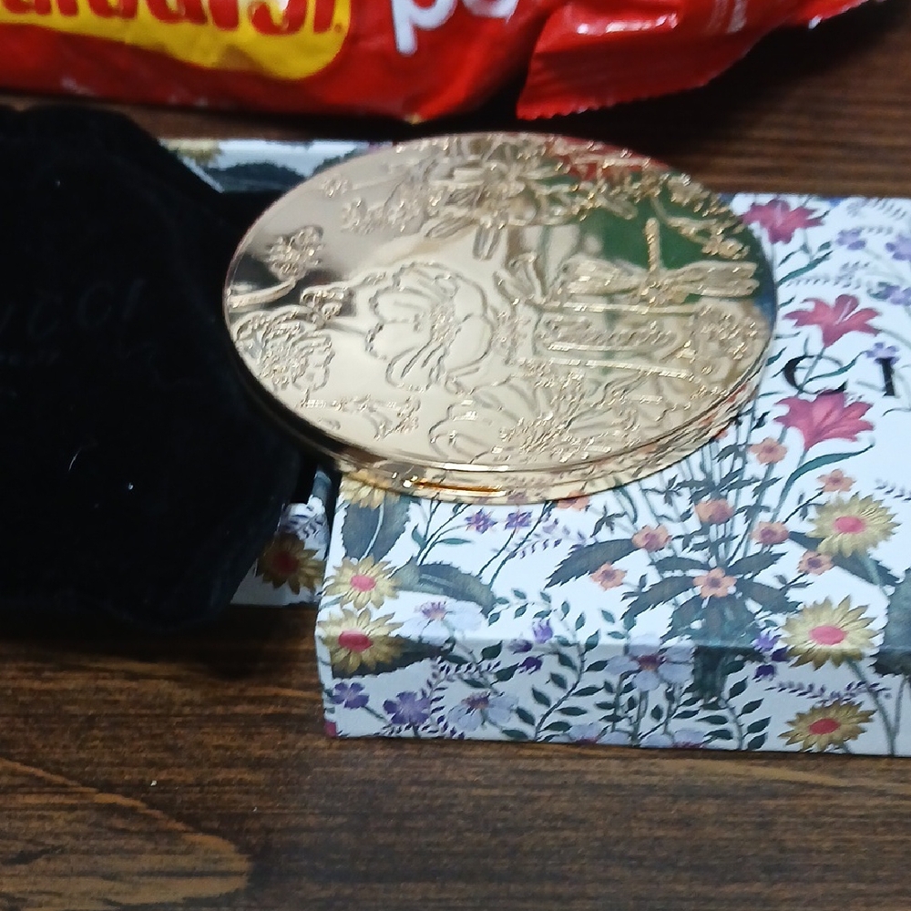 Gucci Gold Compact Mirror